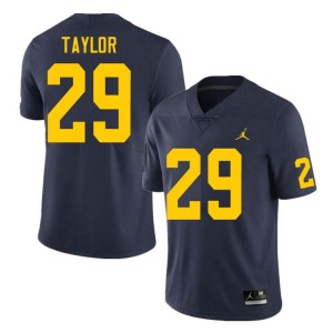 Chase Taylor Wolverines College Football Mens Limited #29 Jerseys - Navy 435619-947