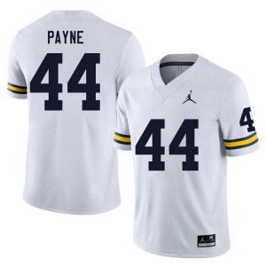 Damon Payne Michigan Mens Embroidery #44 College Football Jersey - White 275267-914