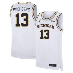 Harrison Hochberg Michigan College Basketball Men Replica #13 Jersey - White 914706-391