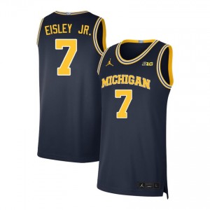 Howard Eisley Jr. Michigan Wolverines Men's #7 Alumni College Basketball Jerseys - Navy 284477-401
