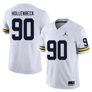 Hudson Hollenbeck Wolverines 2025 College Football #90 Men Jersey - White 263143-395