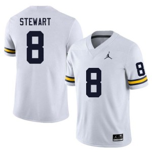 I'Marion Stewart Michigan Wolverines Men's NCAA #8 College Football Jerseys - White 390526-220