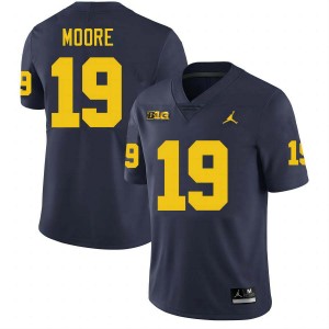 Rod Moore Wolverines #19 Men College Football 2025 Jerseys - Navy 487405-911