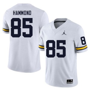 Ted Hammond Michigan NCAA Mens #85 College Football Jerseys - White 151747-622
