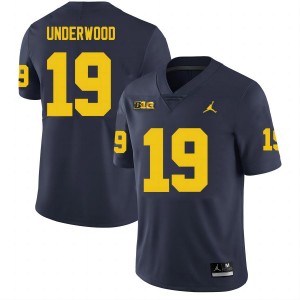Bryce Underwood Wolverines Mens College Football #19 2025-26 Jersey - Navy 230343-642