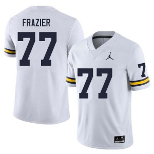 Blake Frazier Michigan #77 College Football Mens 2025-26 Jerseys - White 237067-429