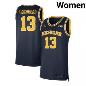 Harrison Hochberg Michigan Women's College Basketball Replica #13 Jersey - Navy 478260-593
