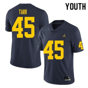 Greg Tarr Michigan #45 Stitched College Football Youth Jerseys - Navy 355556-468
