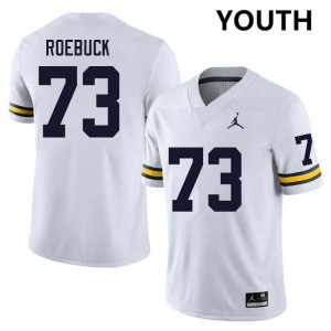 Ben Roebuck Michigan College Football Youth Replica #73 Jerseys - White 424923-754