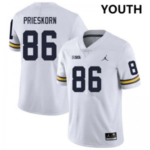 Brady Prieskorn Michigan Wolverines Limited #86 Youth College Football Jersey - White 744904-506