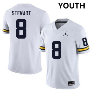 I'Marion Stewart Michigan Alumni #8 College Football Youth Jerseys - White 815219-741