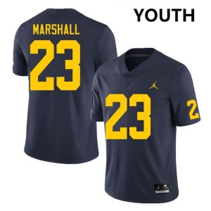 Jordan Marshall Michigan Youth Limited #23 College Football Jersey - Navy 226304-810