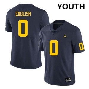 Karmello English Wolverines Youth Alumni College Football #0 Jersey - Navy 153388-895