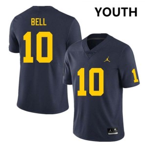 Kendrick Bell Michigan Wolverines Youth #10 Alumni College Football Jersey - Navy 937877-709