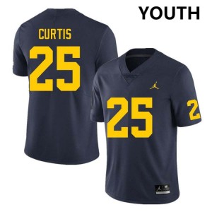 Mason Curtis University of Michigan #25 Player College Football Youth Jersey - Navy 767599-615